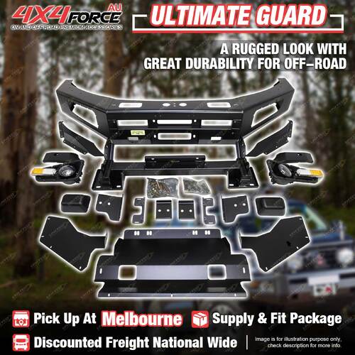 Ultimate Guard Front Bull Bar No Loop Bumper Bar for Toyota Hilux Revo 15-18 MEL