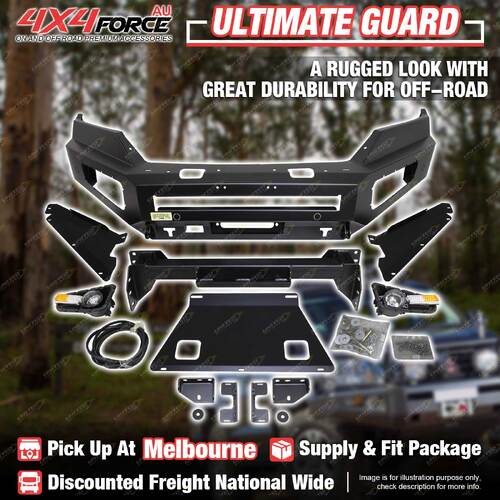 Ultimate Guard Front Bull Bar No Loop Bumper Bar for LDV T60 2017-2021 MEL Stock