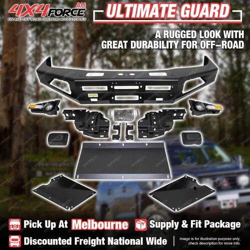 Ultimate Guard Front Bull Bar No Loop for Toyota Landcruiser 79 Series 12-23 MEL