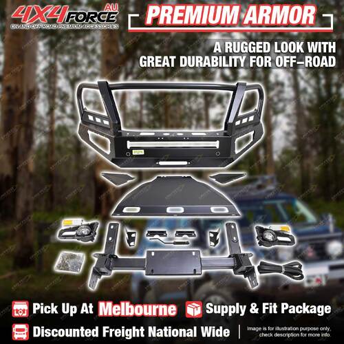 Premium Armor Front Bull Bar 3 Loop Bumper for Nissan Navara NP300 2021-On MEL