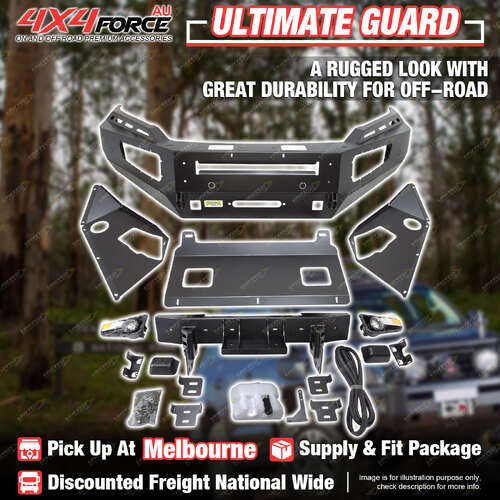 Ultimate Guard Front Bull Bar No Loop for Mitsubishi Pajero Sport 2019-On MEL