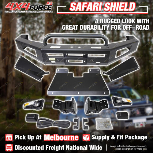 Safari Shield Front Bull Bar U Loop Bumper Bar for Nissan Patrol Y62 10-19 MEL