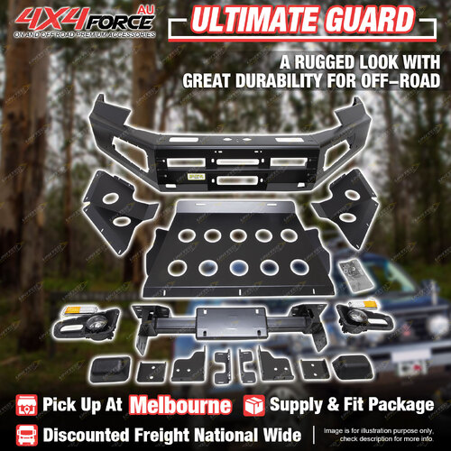 Ultimate Guard Front Bull Bar No Loop for Toyota Hilux Rocco 2021-On MEL Stock