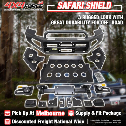 Safari Shield Front Bull Bar U Loop for Toyota Hilux Rocco 2021-On MEL Stock