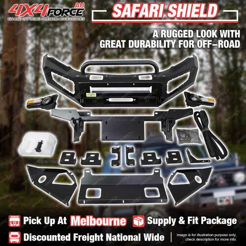 Safari Shield Front Bull Bar U Loop Bumper for Mitsubishi Pajero Sport 16-19 MEL