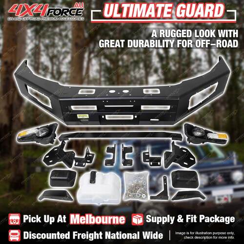 Ultimate Guard Front Bull Bar No Loop Bumper for Mitsubishi Pajero V97 06-16 MEL