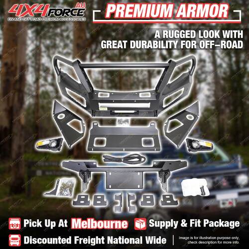 Premium Armor Front Bull Bar 3 Loop for Mitsubishi Pajero Sport 2016-2019 MEL