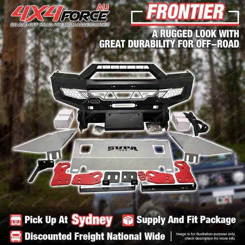 APEX Bull Bar Front Bumper U Loop & Tow Point for Mitsubishi Triton MR 19-23 SYD