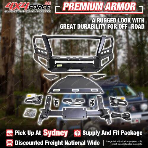 Premium Armor Front Bull Bar 3 Loop Bumper for Nissan Navara NP300 2021-On SYD