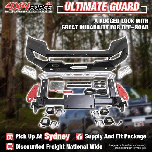 Ultimate Guard Front Bull Bar No Loop for Nissan Navara NP300 2021-On SYD Stock