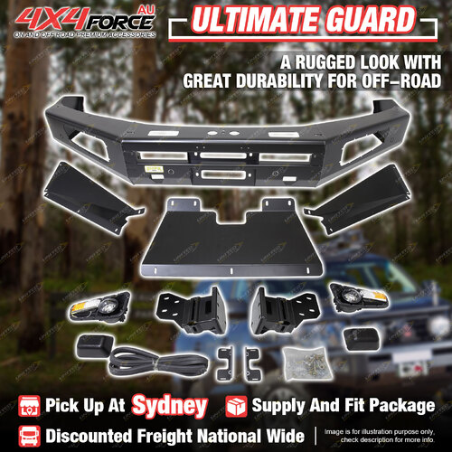 Ultimate Guard Front Bull Bar No Loop Bumper Bar for Nissan Patrol Y62 10-19 SYD