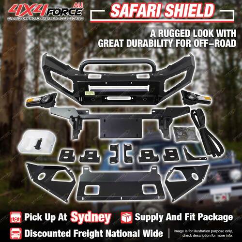 Safari Shield Front Bull Bar U Loop Bumper for Mitsubishi Pajero Sport 16-19 SYD