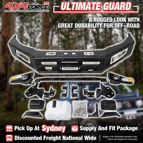 Ultimate Guard Front Bull Bar No Loop Bumper for Mitsubishi Pajero V97 06-16 SYD