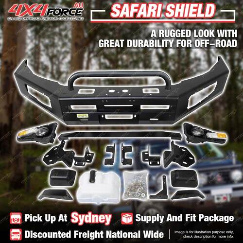 Safari Shield Front Bull Bar U Loop Bumper for Mitsubishi Pajero V97 06-16 SYD