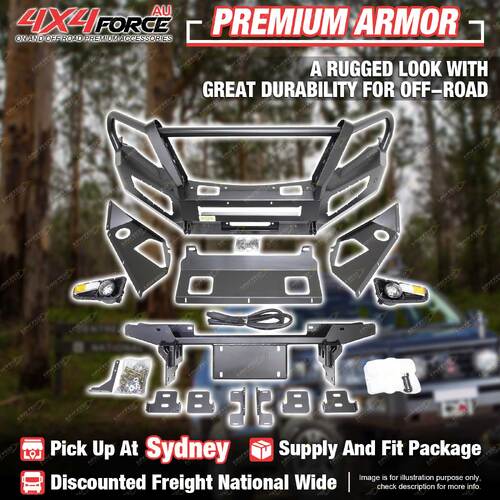 Premium Armor Front Bull Bar 3 Loop for Mitsubishi Pajero Sport 2016-2019 SYD