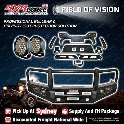 Armor Bumper Bullbar LOOP Skid Plate Drive light for Ford Ranger PX T7 SYD Stock