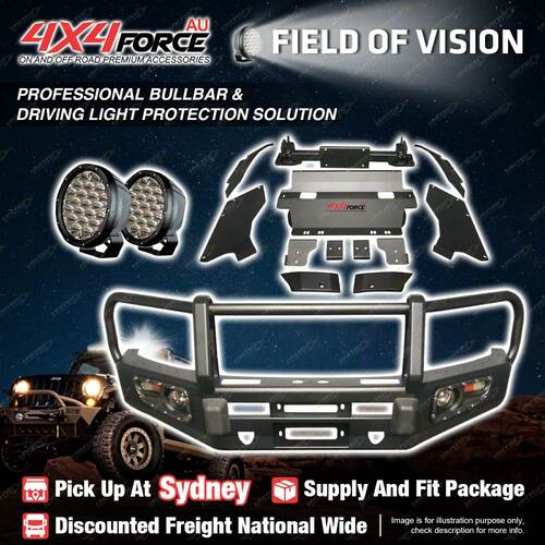 Armor Bullbar Skid Plate LOOP light for Toyota Hilux Revo 2015-18 SYD Stock