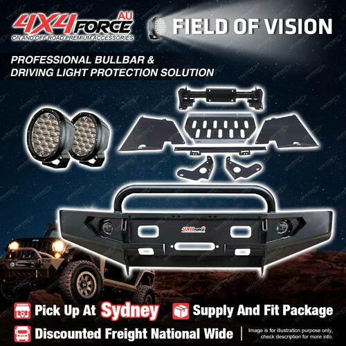 Safari Shield Bumper Bullbar Guard Plate light for Toyota Hilux Vigo SYD Stock