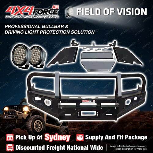 Armor Bumper Bullbar Skid Plate LOOP light for Toyota Hilux Vigo 12-15 SYD Stock