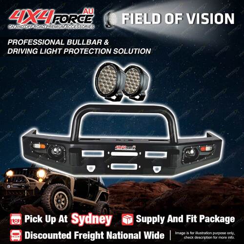 Rock Hard Steel Bullbar U LOOP light for Toyota Landcruiser 79 Dual Cab 07-16 SYD