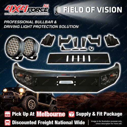 MEL Stock Performance Guard Bullbar Skid Plate light for Mitsubishi Triton MQ