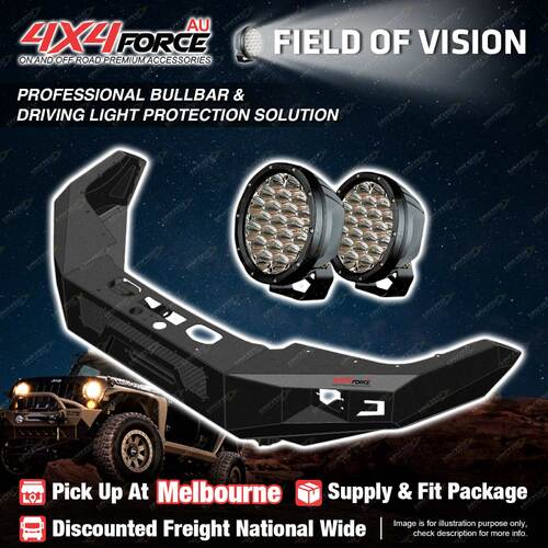 MEL Stock Performance Guard Bullbar Skid Plate light for Toyota Hilux Vigo