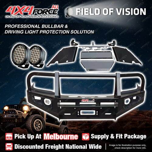 MEL Stock Armor Bumper Bullbar Skid Plate LOOP light for Toyota Hilux Vigo 12-15