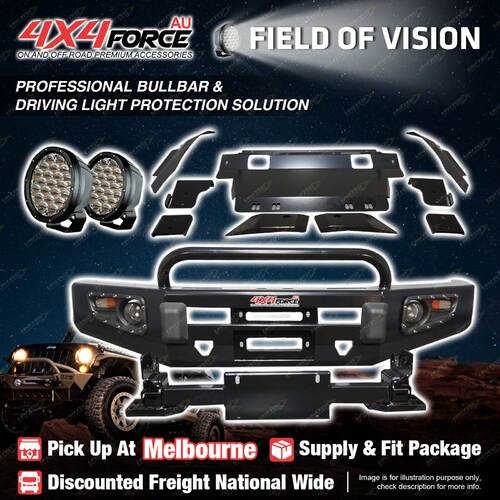 MEL Stock Rock Hard Bullbar U LOOP Guard Plate light for Toyota Hilux Vigo