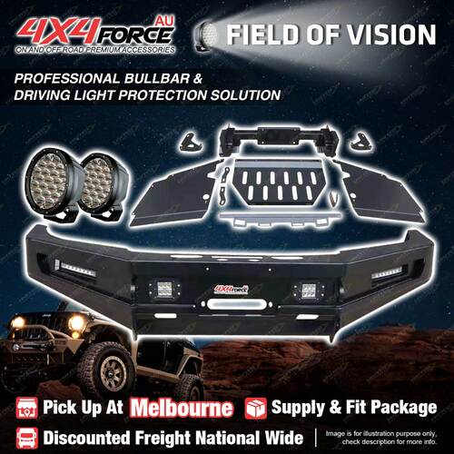 MEL Stock Ultimate Guard Bullbar Skid Plate light for Toyota Hilux Vigo 12-15