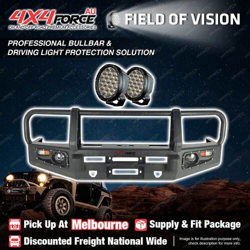 Armor Bullbar 3 LOOP Drive light for Toyota Landcruiser 79 Dual Cab 07-2016 MEL