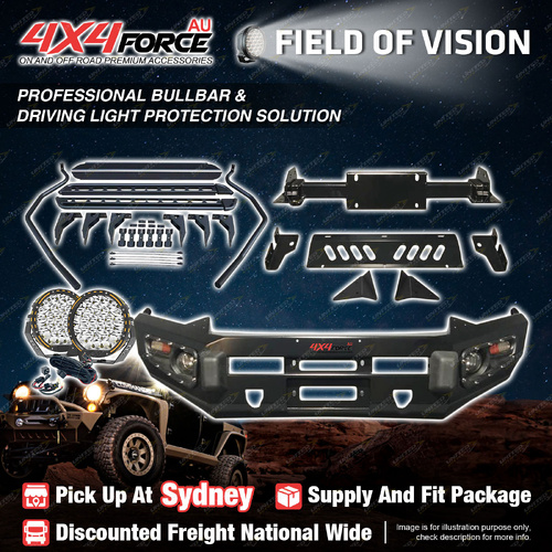 Ultimate Guard No Loop Bullbar Lights Side Steps for Isuzu D-Max 18-20 SYD