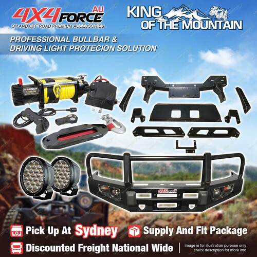 Armor Bullbar Skid Plate 3 LOOP light Winch for Ford Ranger PX T6 SYD Stock