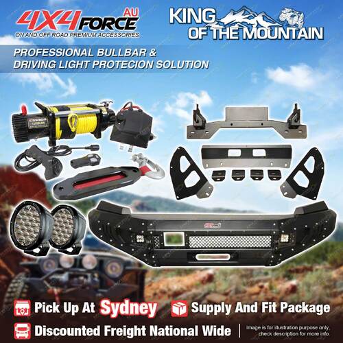 Safari Shield Bullbar light Winch for Ford Ranger PX T7 FC-FR-88 SYD Stock