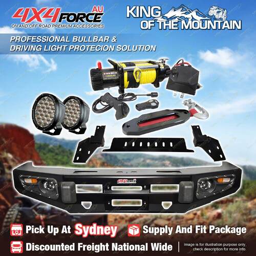 Performance Guard Bullbar Skid Plate light Winch for Isuzu D-Max 18-on SYD Stock