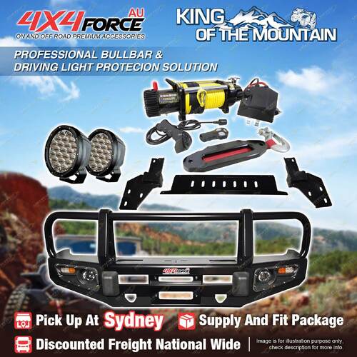 Armor Bumper Bullbar Skid Plate LOOP light Winch for Isuzu D-Max 18-on SYD Stock