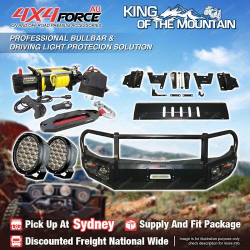 Armor Bullbar Skid Plate LOOP light Winch for Mitsubishi Triton MQ SYD Stock