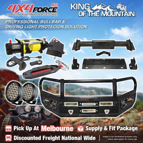 Armor Bumper Bullbar Skid Plate LOOP light Winch for Isuzu D-MAX 12-16 MEL Stock