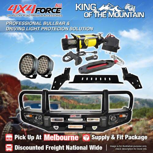 Armor Bumper Bullbar Skid Plate LOOP light Winch for Isuzu D-Max 18-on MEL Stock