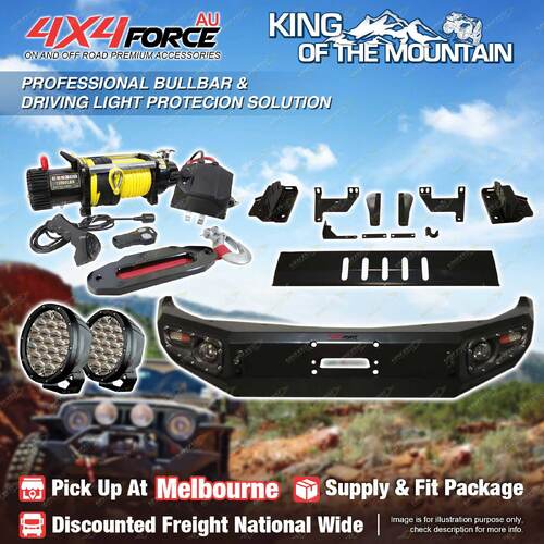 Performance Bullbar Skid Plate light Winch for Mitsubishi Triton MQ MEL Stock