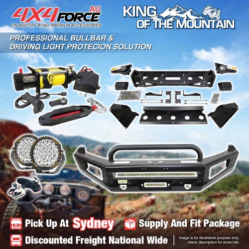 Safari Shield U Loop Bumper Bullbar Lights Winch for Volkswagen Amarok 11-23 SYD