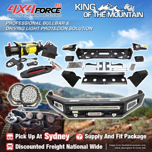 Ultimate Guard No Loop Bullbar Lights Winch for Volkswagen Amarok 11-23 SYD