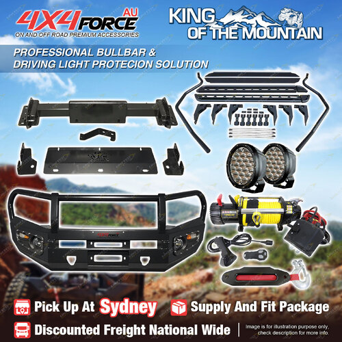 Armor Bumper Bullbar LOOP Lights Winch Side Step for Isuzu D-MAX 12-16 SYD Stock