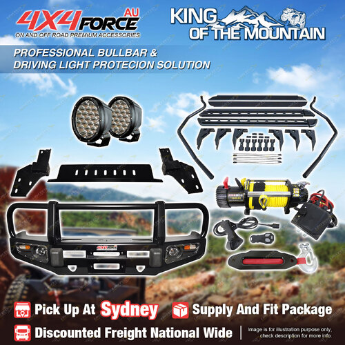 Armor Bumper Bullbar LOOP Lights Winch Side Step for Isuzu D-Max 18-on SYD Stock