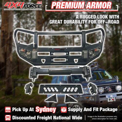 Premium Armor Bumper Bullbar Skid Plate & LOOP for Isuzu D-MAX 18-20 SYD Stock