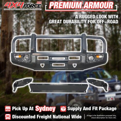 Armor Bumper Bullbar Stone Guard Plate 3 LOOP for Toyota Prado 90 SYD Stock