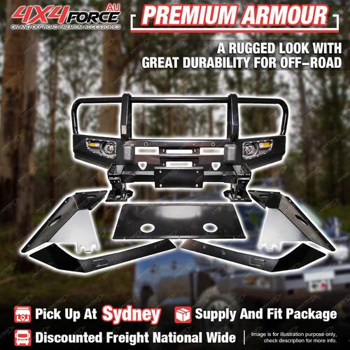 Premium Armor Bullbar Guard Plate 3 LOOP for Toyota LandCruiser 200 SYD Stock