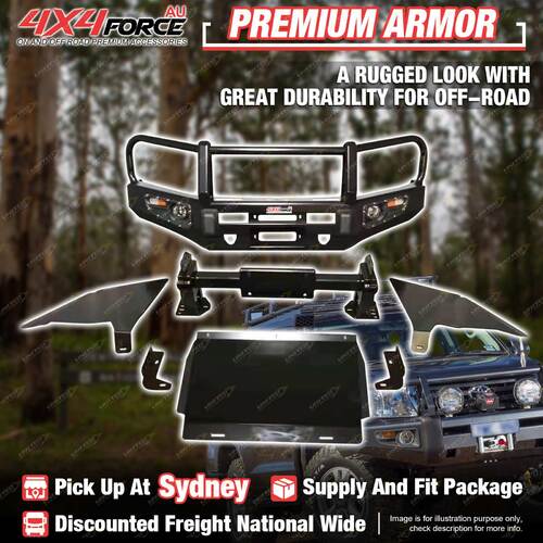 Armor Bumper Bullbar Skid Plate 3 LOOP for Toyota Prado 150 19-On SYD Stock