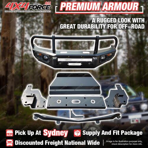 Premium Armor Bullbar Skid Plate 3 LOOP for Mitsubishi Triton ML MN SYD Stock