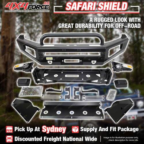 Safari Shield Bumper Bullbar With U LOOP for Volkswagen Amarok 11-23 SYD Stock