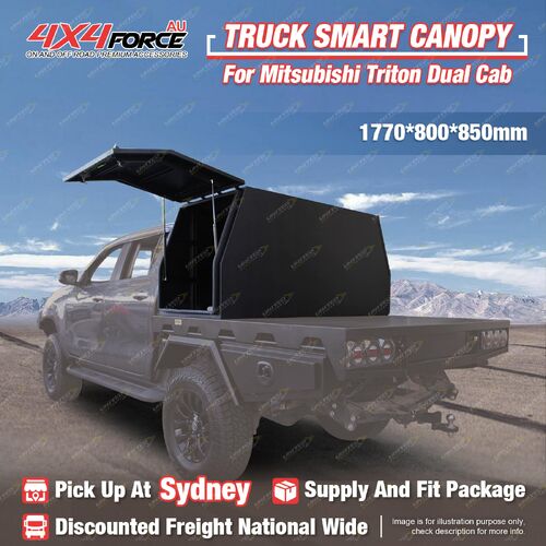 Aluminium Canopy Tool Box 1770*800*850 for Mitsubishi Triton Dual Cab SYD Stock